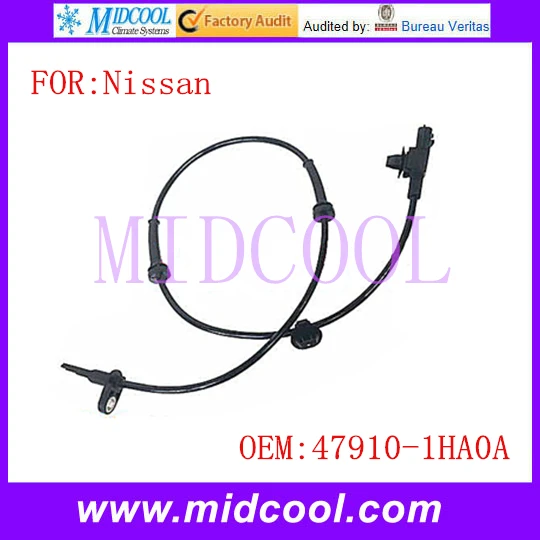

New ABS Sensor Wheel Speed Sensor use OE No. 47910-1HA0A 479101HA0A for Nissan Micra