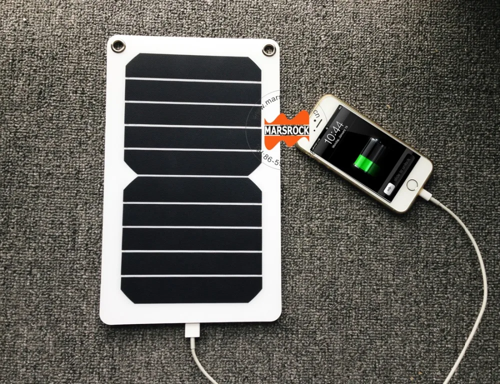 IP65 Водонепроницаемый 5,5 W 5 V Портативный Гибкая солнечная энергия, Солнечный мобильный телефон Зарядное устройство с USB Порты и разъёмы для мобильного телефона, ноутбука, планшета