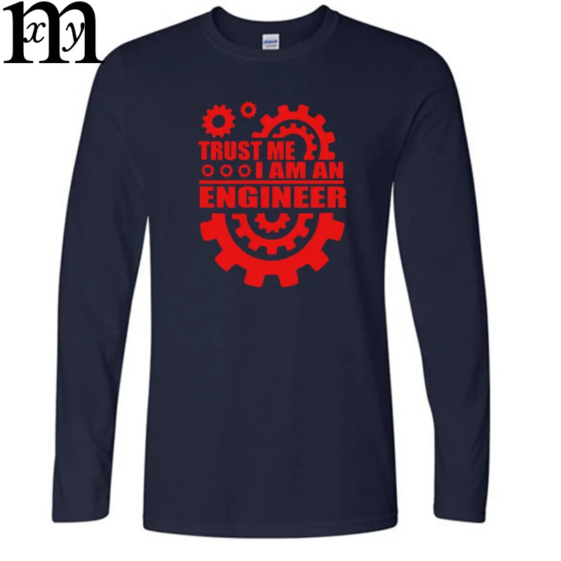Новая модная футболка в стиле «I AM AN ENGINEER FOR LIFE» Хлопковая мужская футболка с рисунком на осень и зиму повседневные футболки