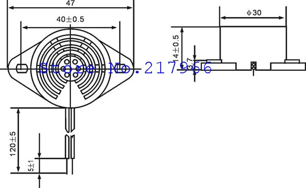 12 v пьезодинамиком STD-3015A SFM-27 с непрерывным звук 3-24 V "разъем"