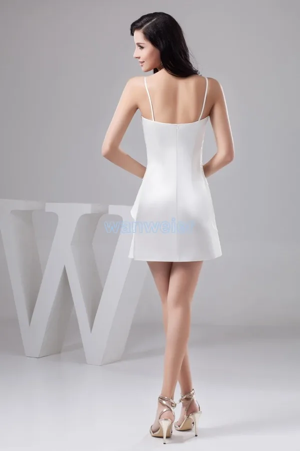Вечерние платья плюс размер дизайн халат залить mariage pleat на заказ цвет/размер короткие мини белый платье невесты