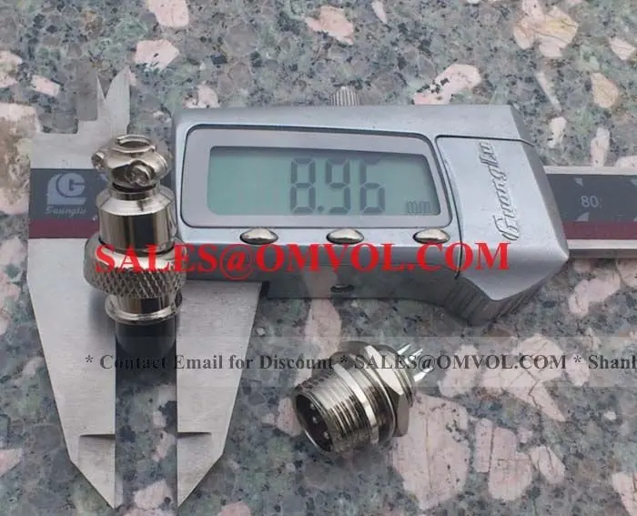 GX12 5pin круговой разъем, Диаметр: 12 мм