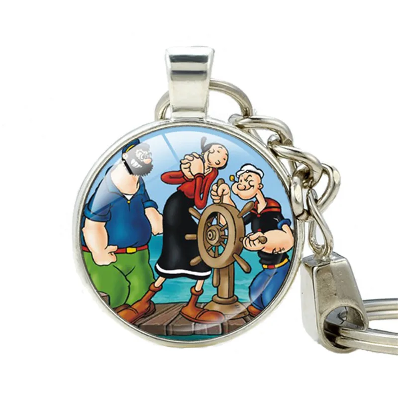Popeye the Sailor Man двусторонний ключ для жениха подарки день отцов Подарки Подвеска