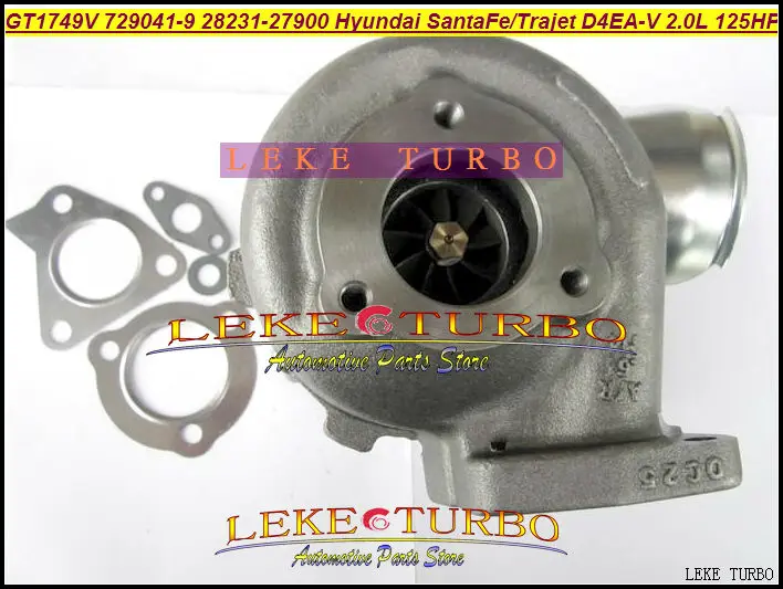 TURBO GT1749V 729041-5009S 28231-27900 729041-0009 Turbine Turbocharger For HYUNDAI Santa Fe Trajet Diesel D4EA-V 2.0L 125HP