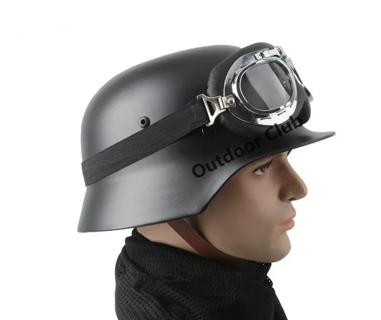 Немецкий M35 шлем Luftwaffe Стальной шлем черный тактический шлем страйкбол тактический шлем