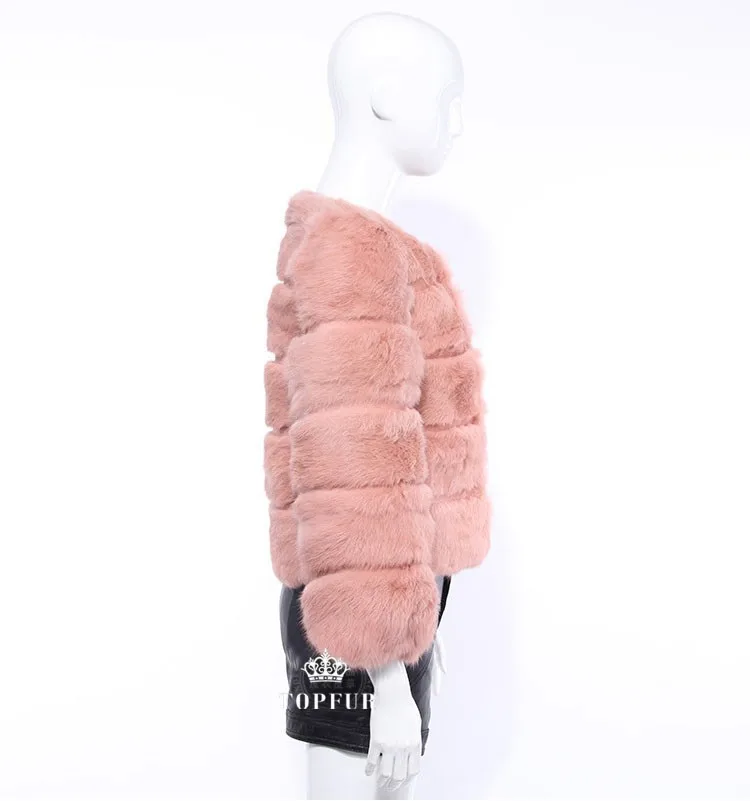 Настоящее пальто из натурального кроличьего меха, женская зимняя меховая куртка, зимние меховые жилеты, опт/Розница/OEM F101