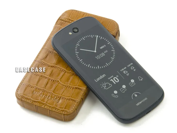 Feito sob Encomenda Estojo de Couro Genuíno para o Café a4 Yotaphone2 7 A4 feito sob encomenda estojo de couro
