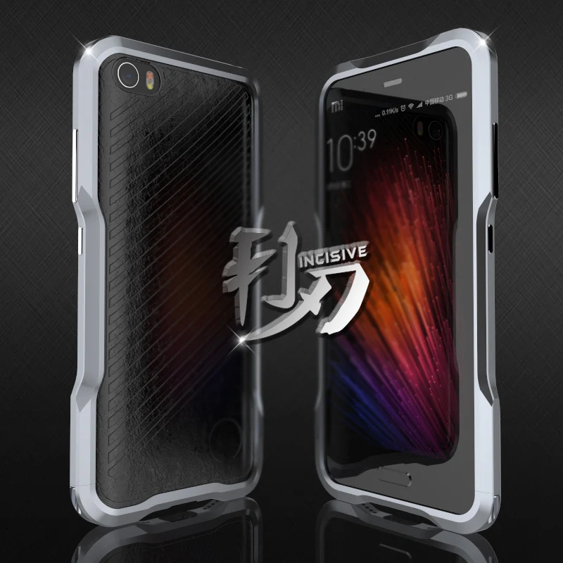 imágenes para Marco Del Metal de Aluminio de lujo + Cuero Genuino Tira de la Cubierta Trasera de Protección Para Xiaomi 5 M5 Mi5/Mi 5 Luphie Caso imágenes para Marco Del Metal de Aluminio de lujo + Cuero Genuino Tira de la Cubierta Trasera de Protección Para Xiaomi 5 M5 Mi5/Mi 5 Luphie Caso