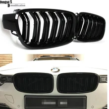 1 Pair F30 Car Styling Grill M3 Style F31 Kidney Black Replacement Grille For BMW F30 F31 2012+ 320i 325i 328i 335i Gloss Black