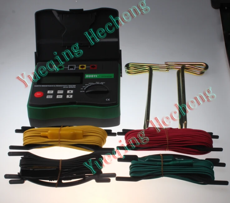 

NEW! DY4300B 4-Terminal Earth Resistance and Soil Resistivity Tester AA1.5V*8