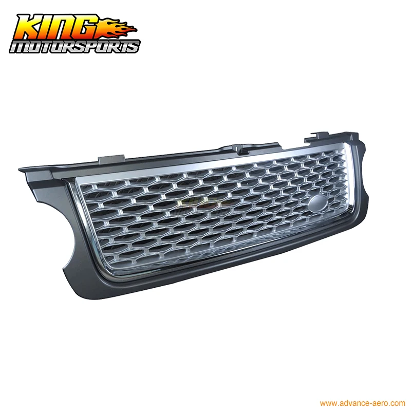 Для 10 11 12 Land Rover Range Rover L322 передняя решетка капота серая Серебряная сетка Новая США Внутренняя горячая распродажа