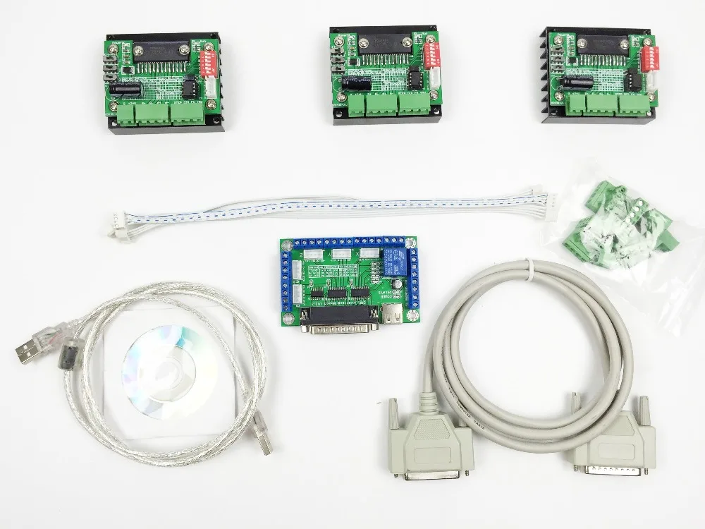

Free shipping CNC Router 3 Axis Kit,TB6560 3 Axis Stepper Motor Driver Controller Board,for nema23 two-phase,3A stepper motor