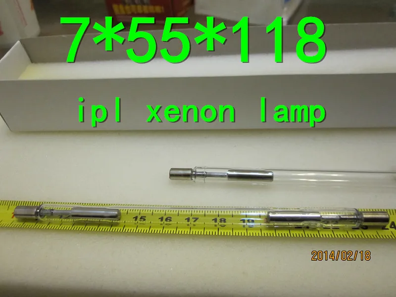 

7*55*118mm wireless IPL xenon flash lamp imported material special size
