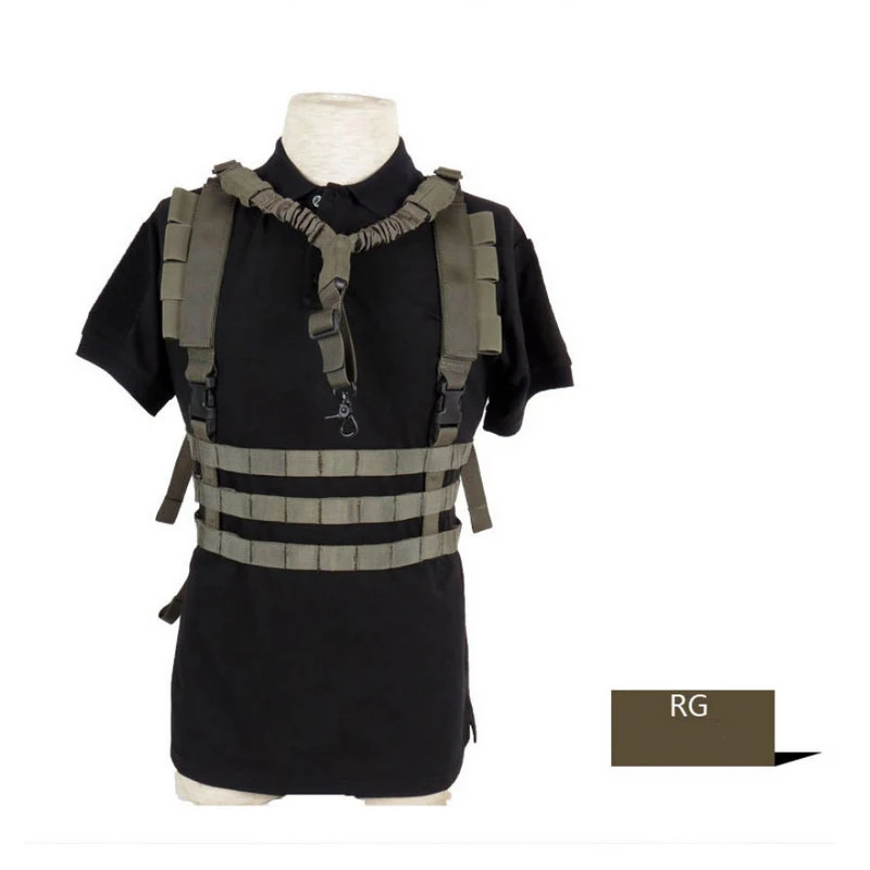 Actas-AU тактический Молл Широкие пояса Chest rig полиции 1000D нейлон тяжелых Грудь Рог airsoft Грудь установка - Цвет: RG