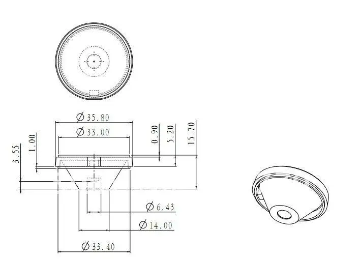 Светодиодный объектив 35,8 мм сетка оптические линзы, 1 Вт 3 Вт рефлекторный коллиматор линзы