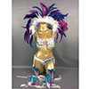 shipping2016 Горячая распродажа! пикантные для самбы на карнавал в Рио костюм ручной работы; костюмы для танца живота Танцевальный костюм цвета с белыми перьями головной убор - Цвет: WHITE