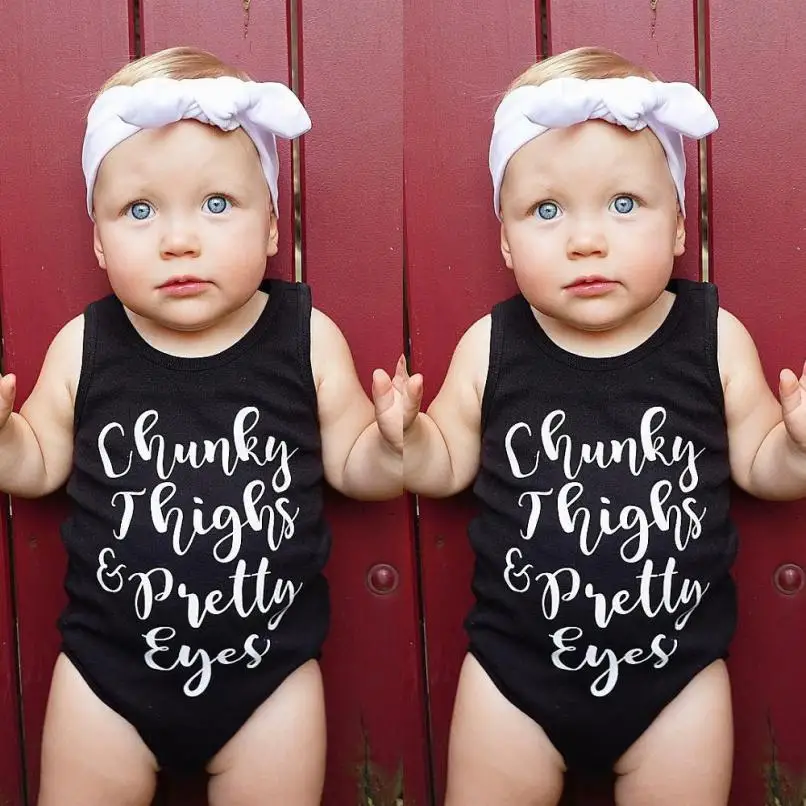 Комбинезон для новорожденных без рукавов с надписью|infant baby clothes|infant girl romperbaby rompers