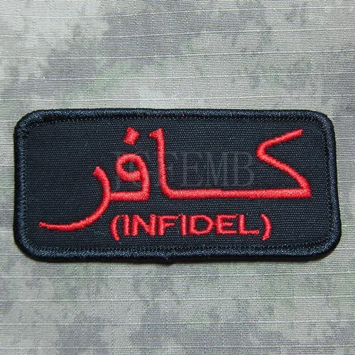 Черный+ красный Afghanistan США темно-синий SealTeam6 INFIDEL военный боевой вышивка патч B2779