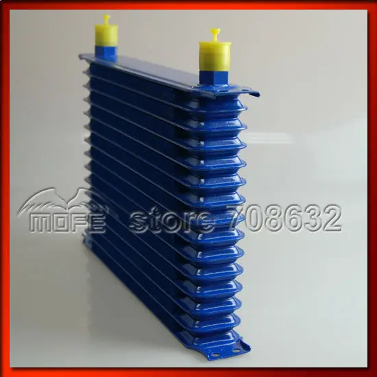 Высокое качество Алюминий 15 ряд автоматический масляный радиатор AN10 синий