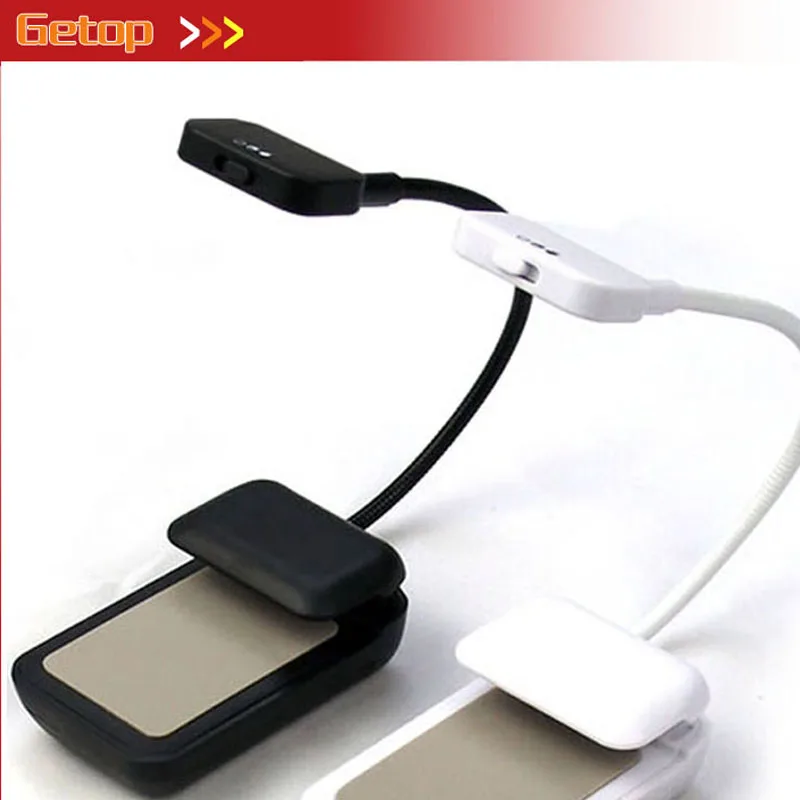 ZX Hot Sale Mini Clip On LED E book Reading Lamp Flexible Bright Light Convenient Portable