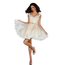 Cocktail party kleid mit perlen spitze sleeveless kurze heimkehr kleid benutzerdefinierte größe