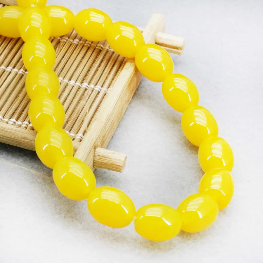 Лидер продаж имитация пчелиный воск ювелирный камень свободные Бусины желтый