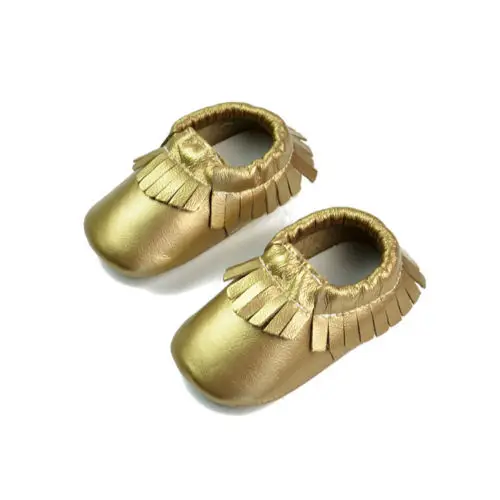 golden Мягкая ткань с бахромой для мальчиков и девочек, бант, мягкая подошва, для маленьких девочек, с кисточками; большие размеры; обувь - Цвет: golden