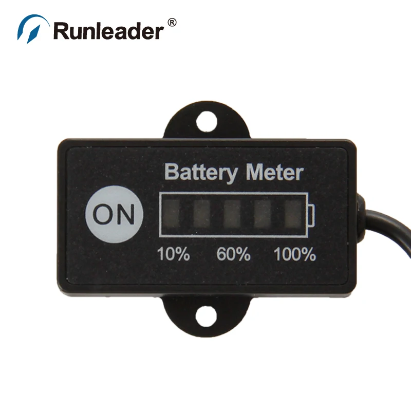 Runleader LiCoO2 12 24 В индикатор батареи для мотоцикла вилочный погрузчик мотозвездоход питбак грузовик гольф тележка травокосилка, морской снегоход мини велосипед