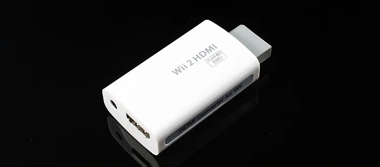 1080P 720P адаптер для масштабирования для wii 2 к HDMI конвертер Выход HDTV 3,5 мм аудиоконвертер# S0154