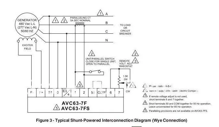 Генератор регулятор напряжения AVR AVC63-4+ и быстрая