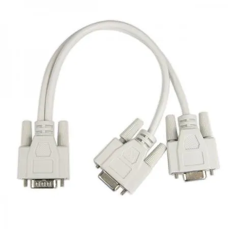 1 предмет на 2 монитора Splitter кабель для vga видео, бесплатная доставка + оптом + номер для отслеживания