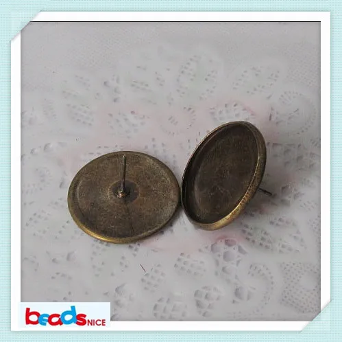 Beadsnice модные дизайнерские серьги diy post серьги подходят 20 мм кабошон настройки новые серьги без бретелей ID9695