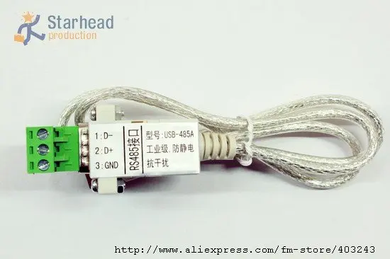 Промышленный USB 2,0 к RS-485 RS485 конвертер адаптер, 600 Вт Защита от перенапряжения, высокая скорость передачи и расстояние