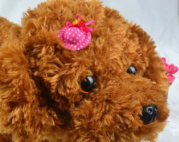 Мода ручной работы Милая шляпа дизайн собака волосы банты домашних животных аксессуары для волос собака Hairwear различные цвета 10 шт./партия