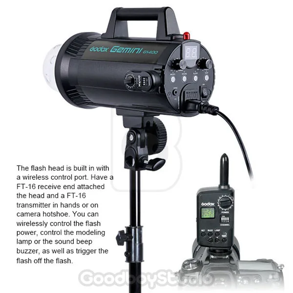 Godox GS400 400 Вт 400Ws высокоскоростная студийная стробоскопическая вспышка с головкой лампы 220 в 230 В