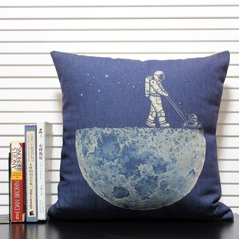 Луна Sweeper Чехлы мультфильм наволочка, Home Decor диванные подушки