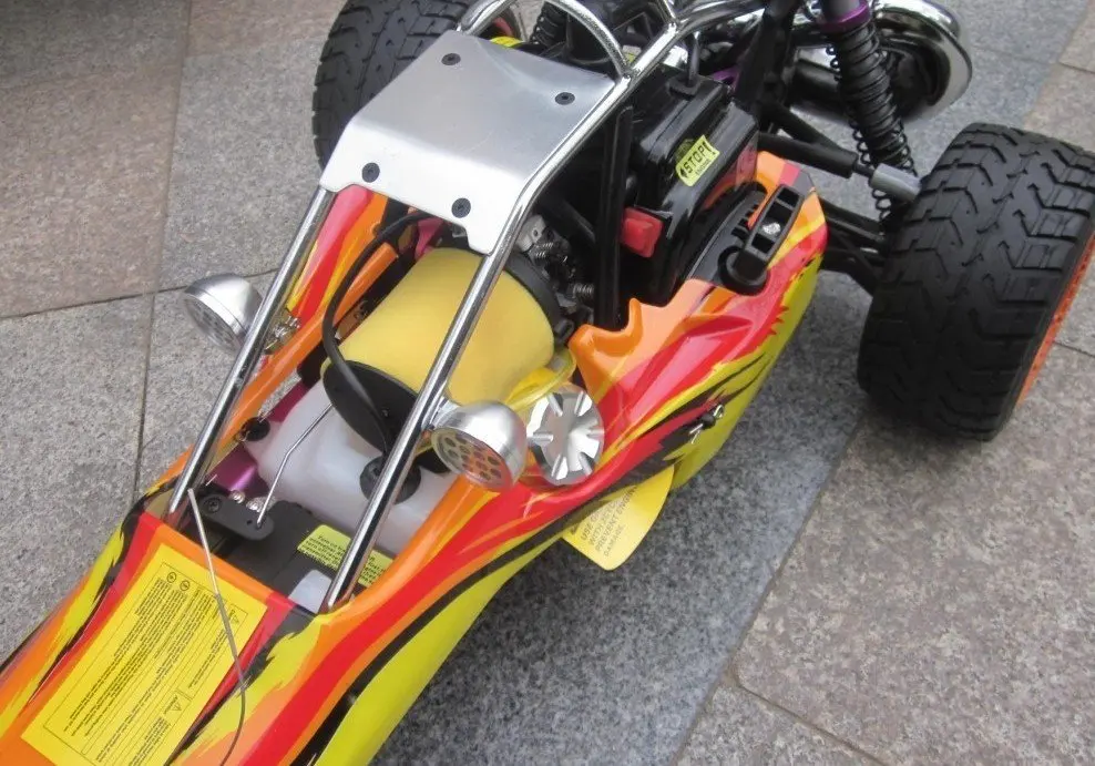 26CC baja + on road wheels+metal light cover+ metal oil cover+GT3B radio set RTR