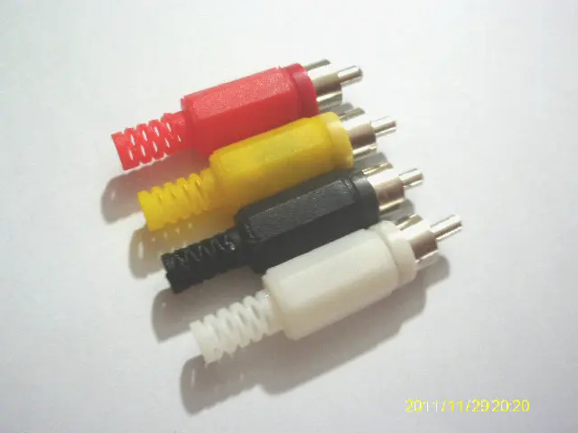 200 шт. разъем RCA Тип припоя аудио кабель Разъем