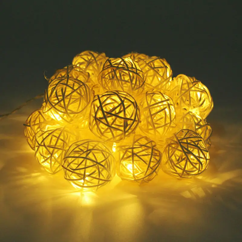 rattan ball light