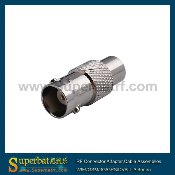Адаптер Superbat RF BNC-RCA байонетное гнездо для RCA Jack прямой коаксиальный разъем