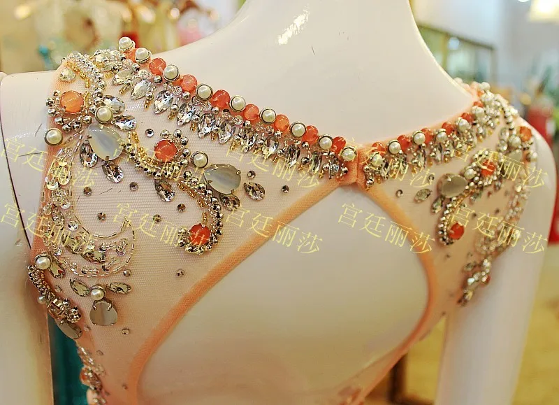 Бесплатная доставка 2016 новый дизайн без бретелек корсет edressit dress ночной клуб носите радуга пром платья плюс размер бисероплетение Пром Dress