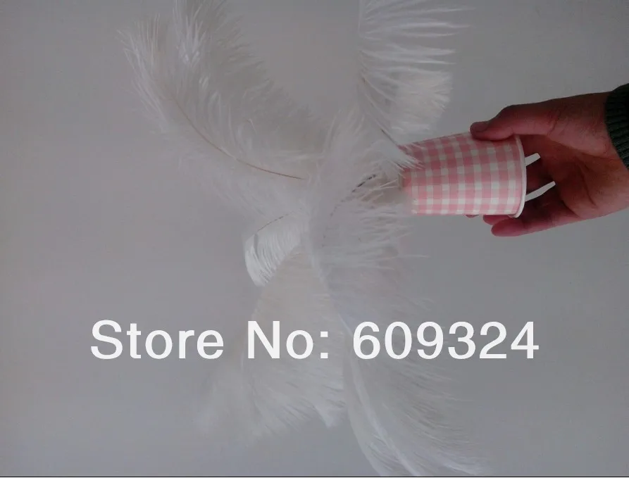 Shipping-100pcs 12-14 дюймов белый Плюмаж из страусиного пера, Свадебный и настольный декор