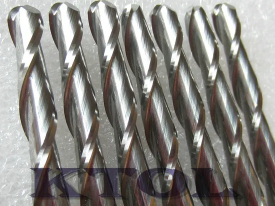 5 шт. 6*42 мм 2 Флейта мяч Nosed Endmill фрезы, карбида гравировальные инструменты для 3D резьба по дереву