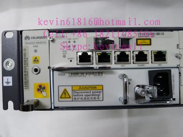Цифровые абонентские линии Мультиплексор доступа IP DSLAM SmartAx MA5616 с ccub и переменного тока