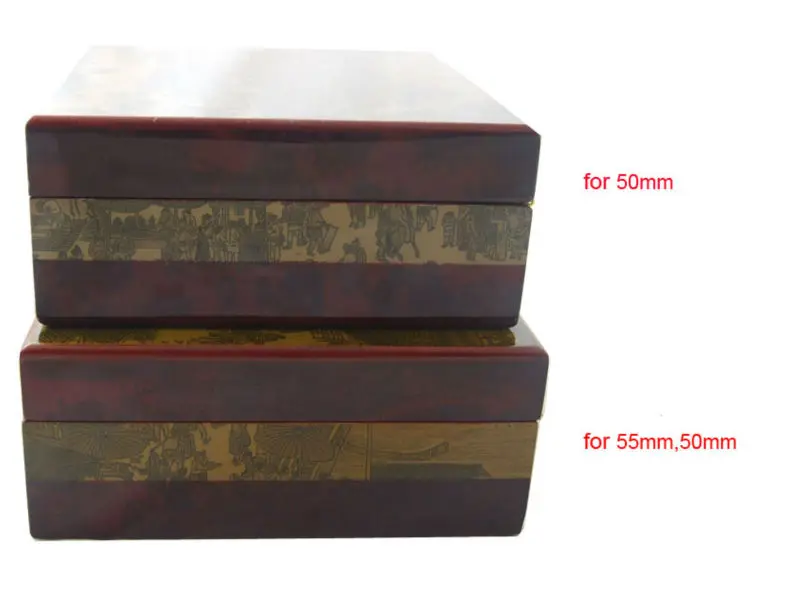 Риверсайд Сцена Подарочная деревянная коробка для 1 компл./2 компл./3 компл. Размеры для 55mm50mm45mm40mm. Только коробка и без шаров в комплекте