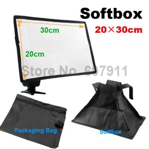 10 шт. 20x30 см Вспышка Софтбокс диффузор с сумкой для 430EX 380ex SB900 SB800 SB600 Flash