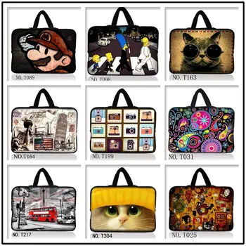 

USA Fast Free Shipping Neoprene Laptop Sleeve Bag Case Pouch With Hide Handle For 9.7"10.1"11.6"13.3"14"15.6"17" Laptop PC