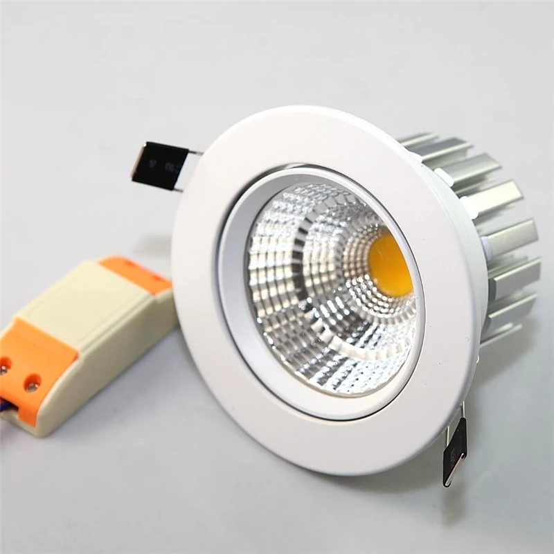 Новинка 15 Вт встраиваемый Светодиодный точечный светильник с регулируемой