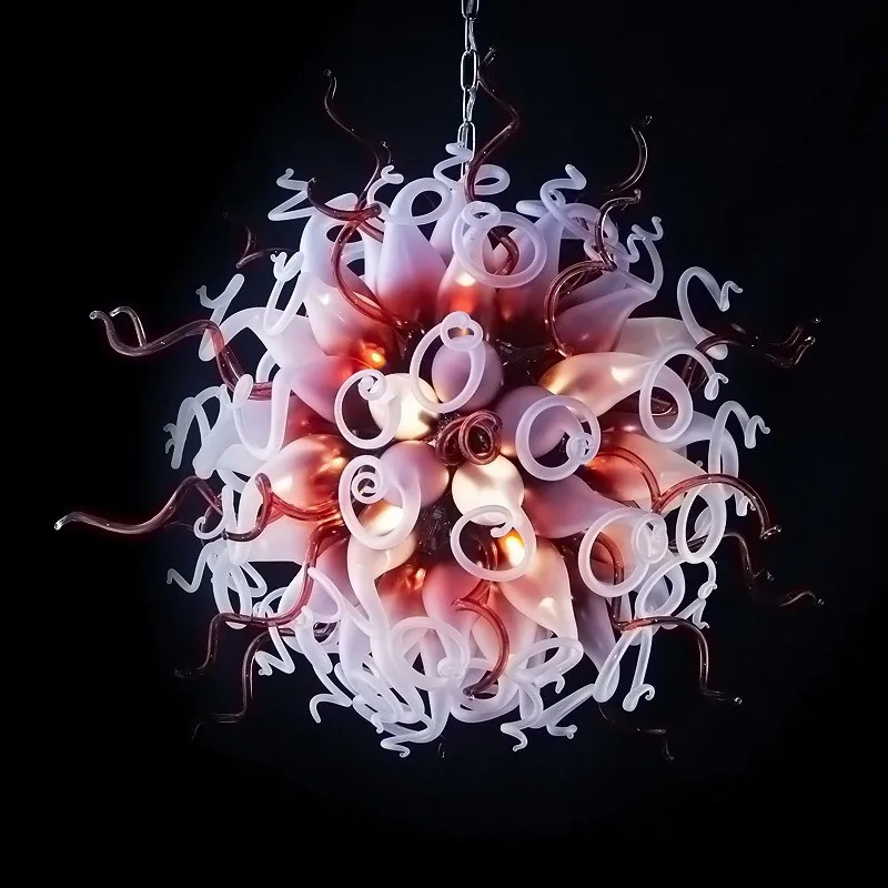 Modern Minimalist Hand Blown Glass Chandelier AC 110/120/220/240V LED Light Source Indoor Lighting | Лампы и освещение