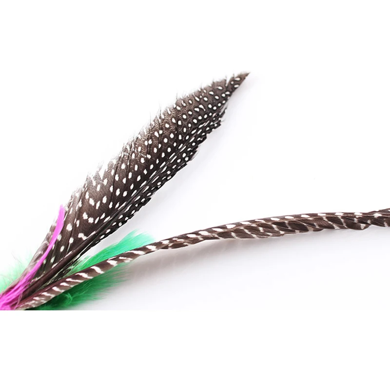 5pcs/lot Feather Refills Cat Toys Replacement Head 20cm Long Feather Cat Teaser(Without Wand